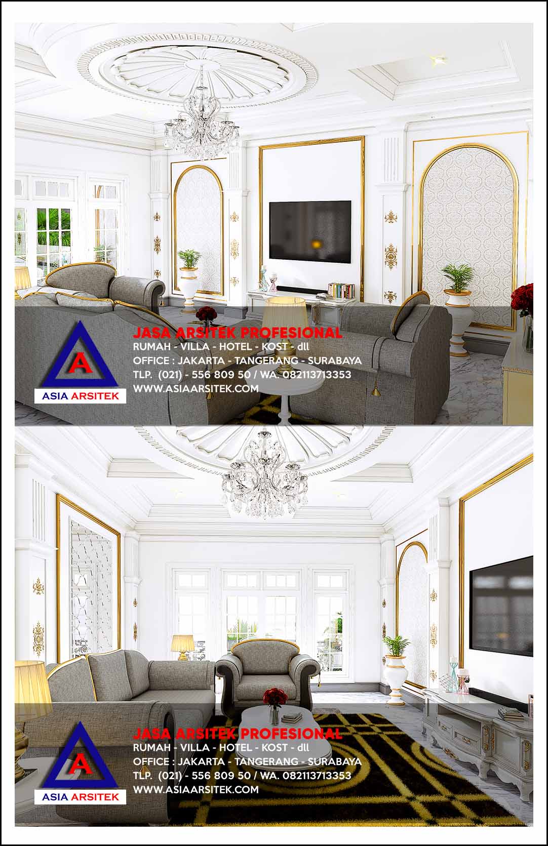 Jasa Arsitek Desain Interior Rumah Mewah Klasik Modern Di Bojong Gede Bogor Jawa Barat