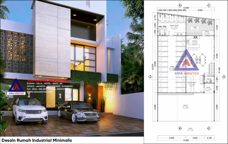 Jasa Arsitek Desain Rumah Industrial Minimalis Di Pasar Minggu Jakarta Selatan