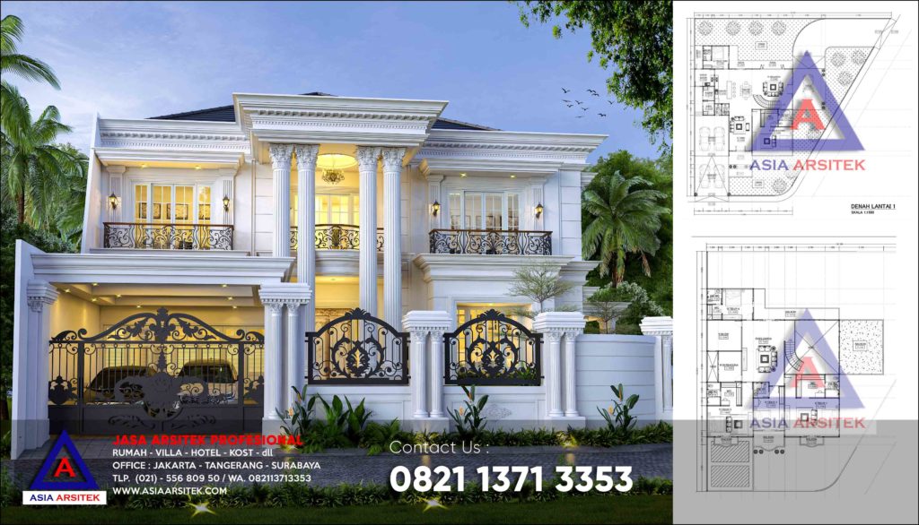 Jasa Arsitek Desain Rumah Klasik Hook Di Citra Land Manado Sulawesi Utara