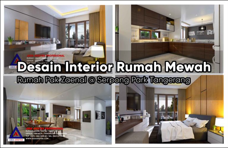 Jasa Desain Interior Rumah Tinggal 3 Lantai Minimalis Modern Serpong Park Tangerang Selatan
