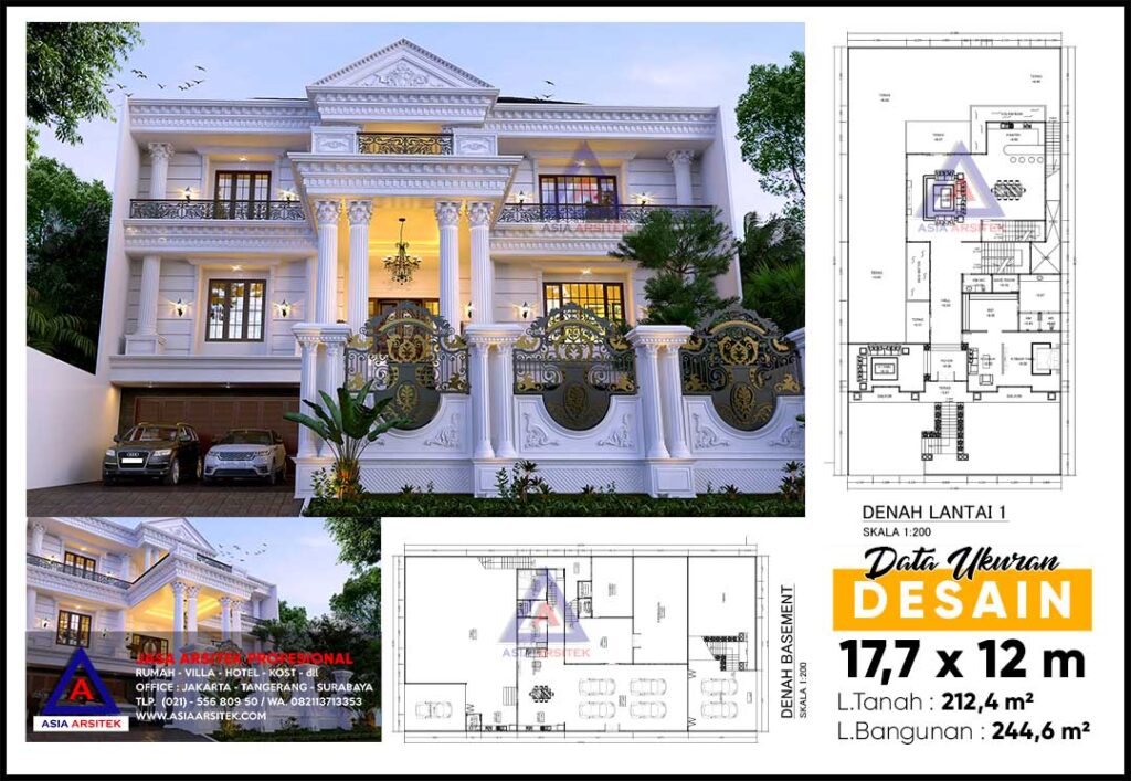Jasa Desain Rumah Klasik Mewah di Sunter Kota Jakarta