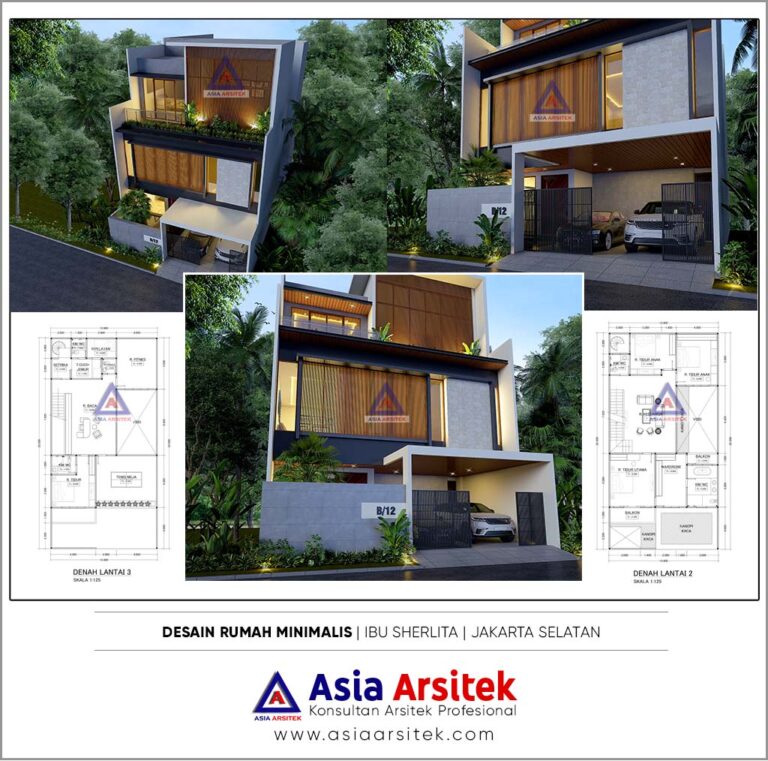 Jasa Desain Rumah Minimalis 3 Lantai Di Tebet Jakarta Selatan