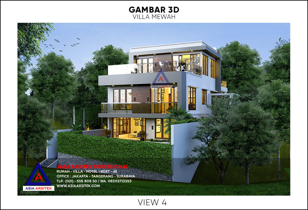 Estimasi Biaya Bangun Rumah Tinggal 2 Lantai Minimalis Modern 2020 2021
