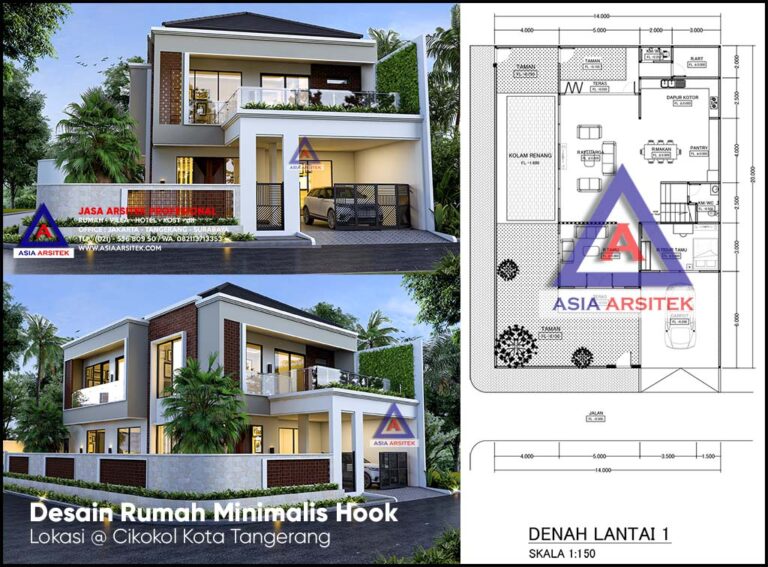 Jasa Arsitek Desain Rumah Minimalis 2 Lantai Di Cikokol Kota Tangerang