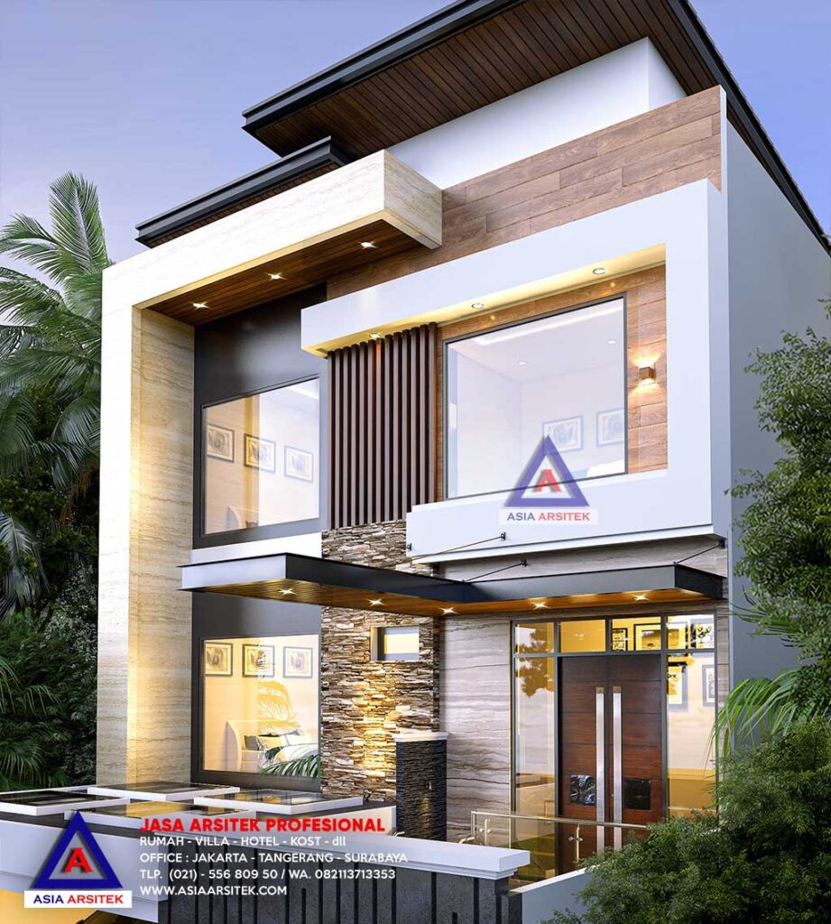 Jasa Arsitek Desain Rumah Minimalis Kontemporer 3 Lantai Di Pondok Hijau Golf Gading Serpong Tangerang