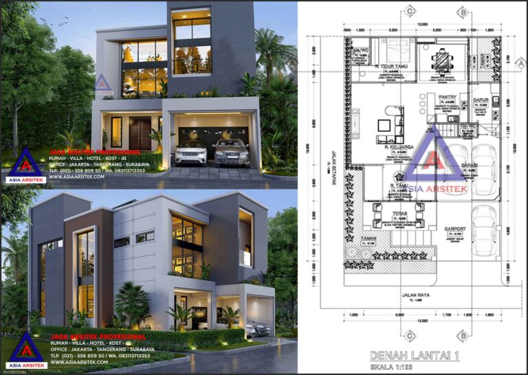 Jasa Arsitek Desain Rumah Minimalis Kontemporer Di Pulomas Residence Jakarta Timur