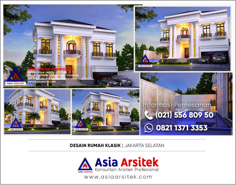 Jasa Arsitek Desain Rumah Klasik Mewah di Jakarta Selatan