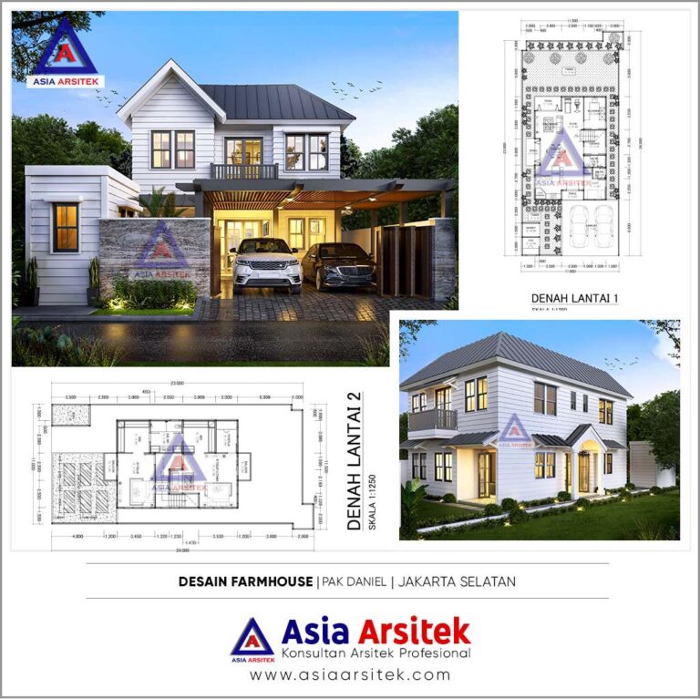 Jasa Desain Rumah Farmhouse Di Kebayoran Baru Jakarta Selatan