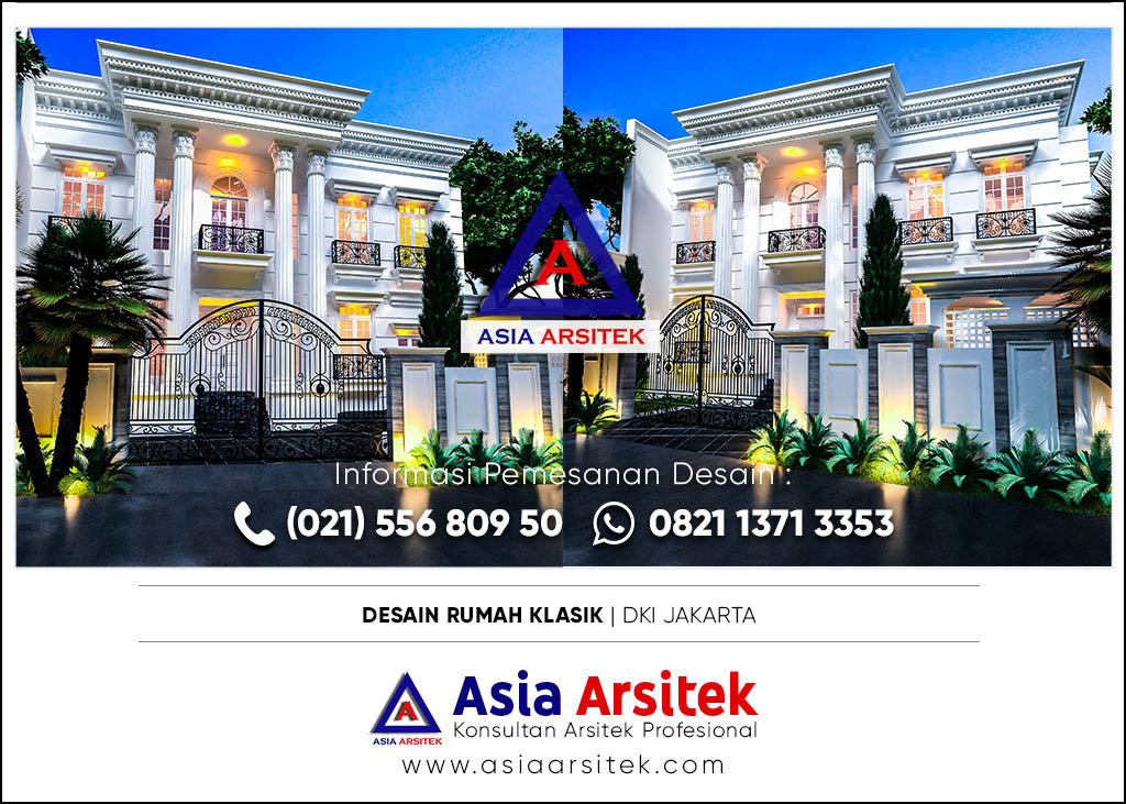 Jasa Arsitek Desain Rumah Klasik Mewah di DKI Jakarta