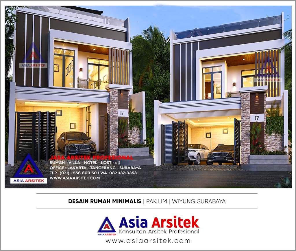 Jasa Desain Rumah Minimalis 3 Lantai Di Wiyung Kota Surabaya