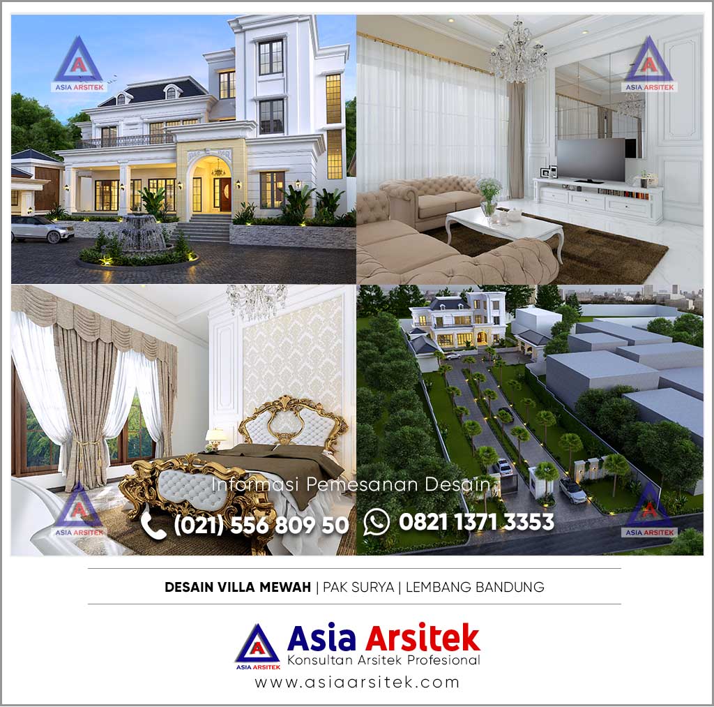 Jasa Desain Villa Klasik Tropis di Lembang Bandung