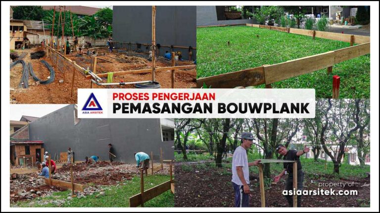 Contoh Proses Pengerjaan Pemasangan Bouwplank Rumah Tinggal
