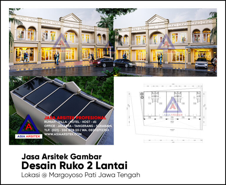 Jasa Arsitek Desain Gambar Ruko 2 Lantai Di Margoyoso Pati Jawa Tengah