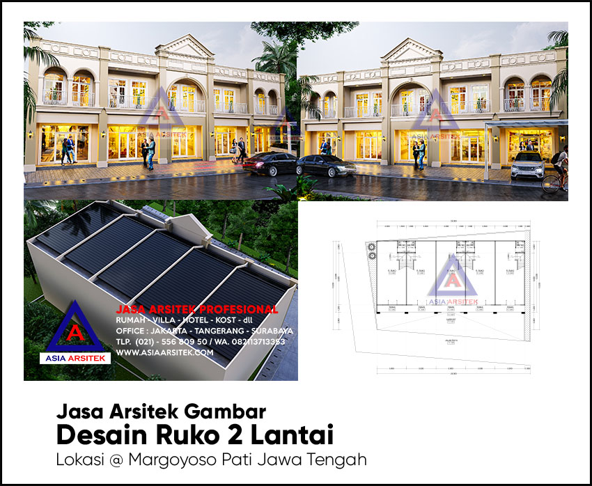 Jasa Arsitek Desain Gambar Ruko 2 Lantai Di Margoyoso Pati Jawa Tengah