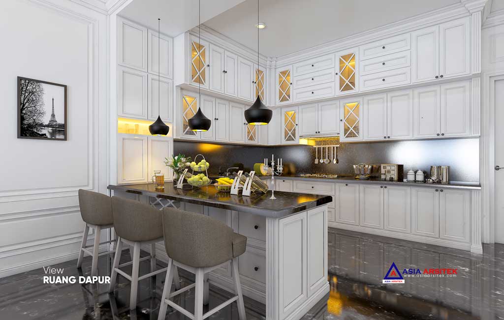 Jasa Arsitek Desain Rumah Mewah Classic 2 Lantai di Kota Denpasar Bali