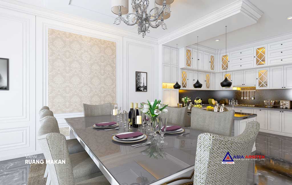 Jasa Arsitek Desain Rumah Mewah Classic 2 Lantai di Kota Denpasar Bali