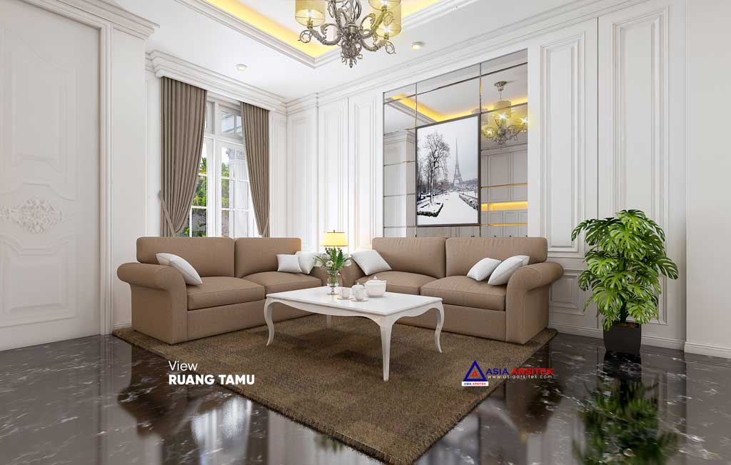 Jasa Arsitek Desain Rumah Mewah Classic 2 Lantai di Kota Denpasar Bali