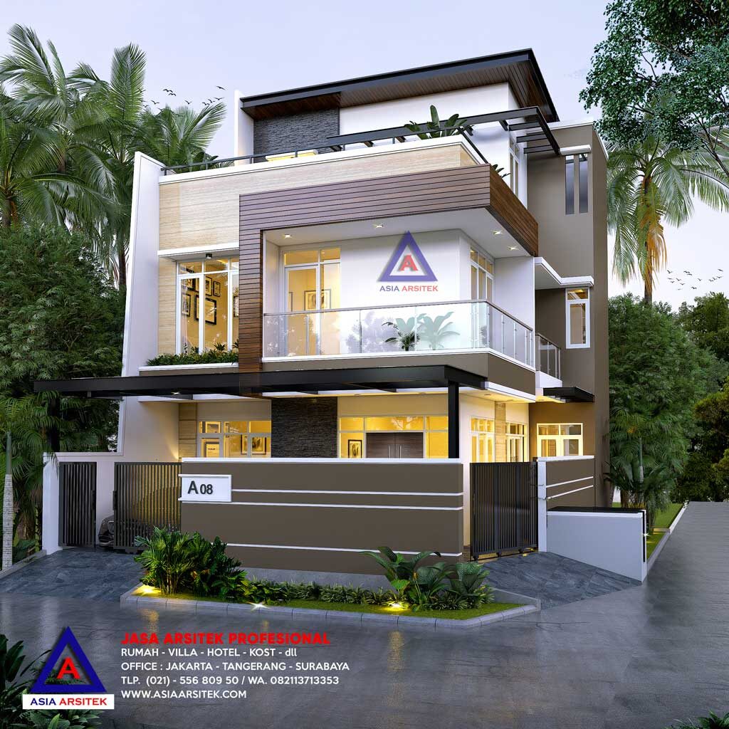 Jasa Arsitek Desain Rumah Minimalis Modern 3 Lantai Di Gading Serpong Tangerang