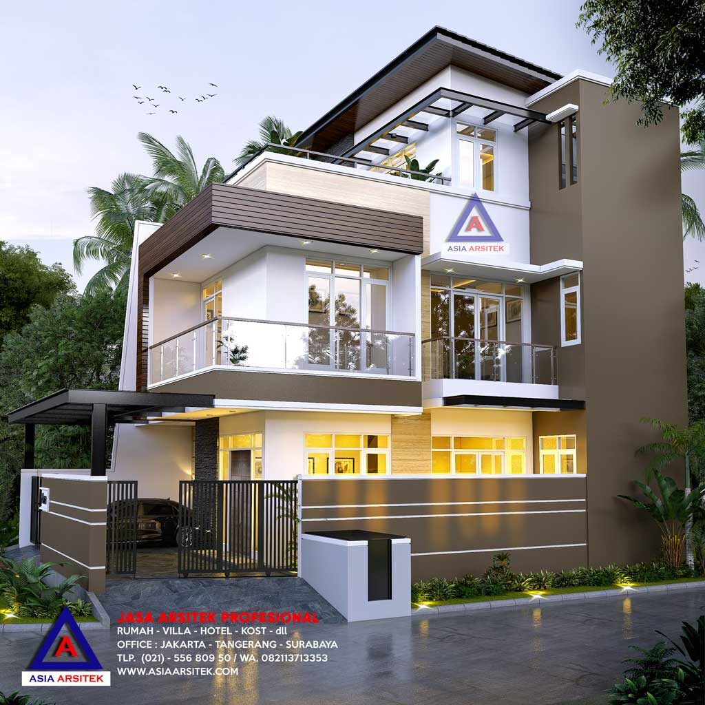 Jasa Arsitek Desain Rumah Minimalis Modern 3 Lantai Di Gading Serpong Tangerang