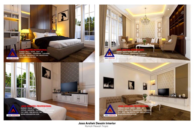 Jasa Arsitek Desain Interior Rumah Tropis Mewah 2 Lantai Di Jelambar Jakarta Barat