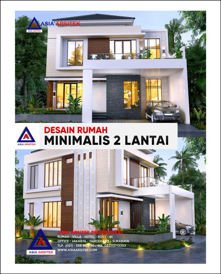Desain Rumah Minimalis 2 Lantai di Lahan 15 x 11,5 meter di Tangerang