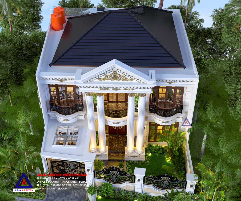 Jasa Arsitek Desain Rumah Classic Mewah di Kebayoran Lama Jakarta Selatan