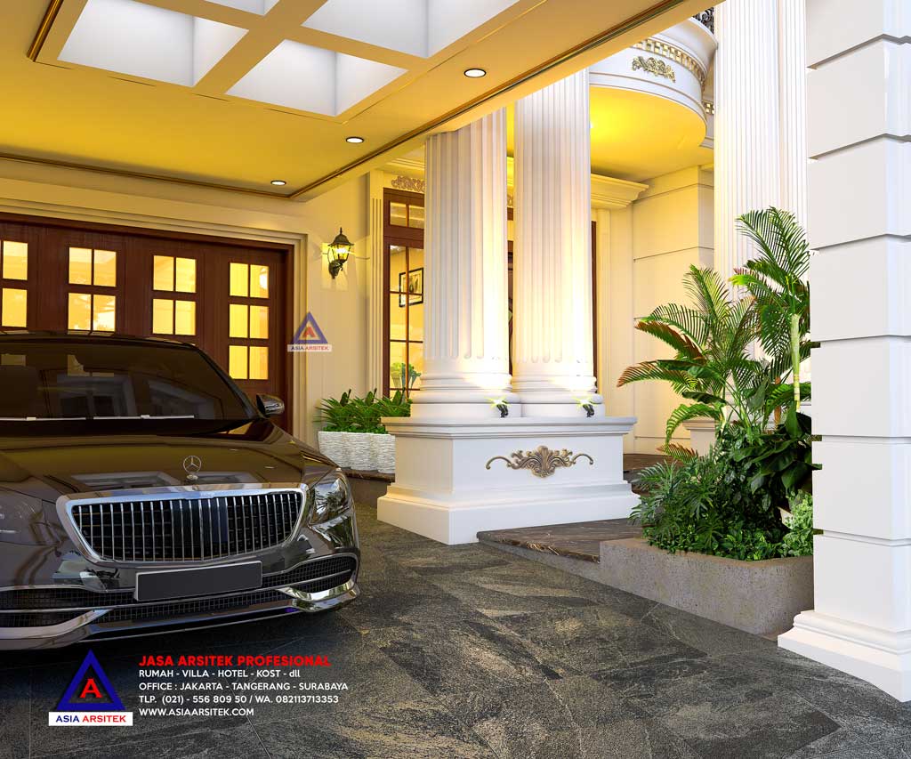 Jasa Arsitek Desain Rumah Classic Mewah di Kebayoran Lama Jakarta Selatan