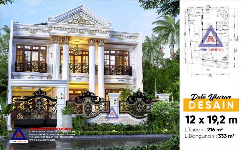 Jasa Arsitek Desain Rumah Classic Mewah di Kebayoran Lama Jakarta Selatan