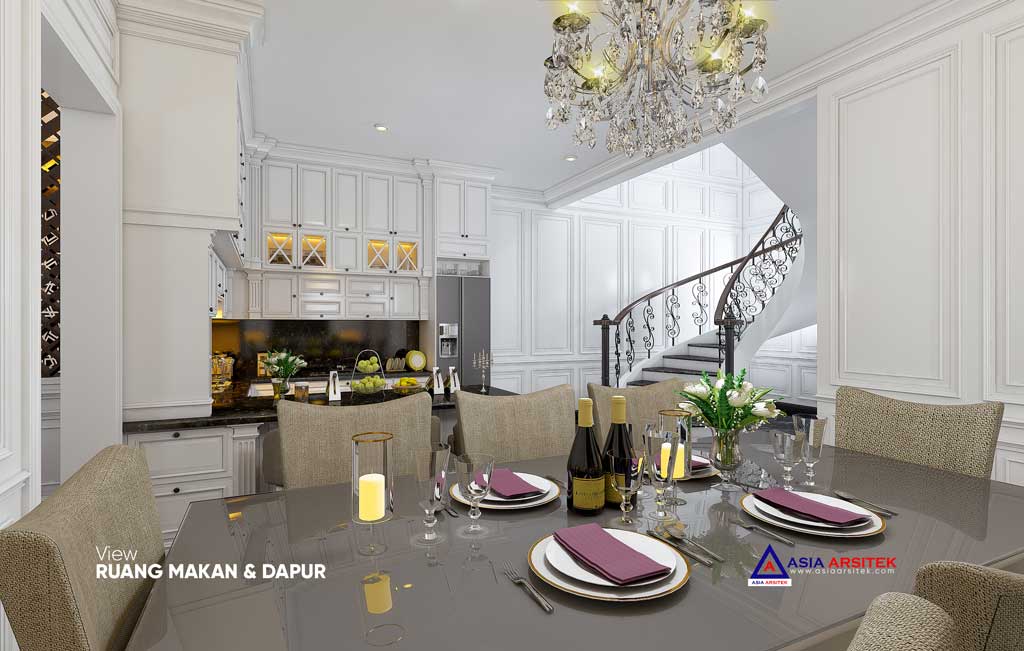 Jasa Arsitek Desain Rumah Classic Mewah di Kebayoran Lama Jakarta Selatan