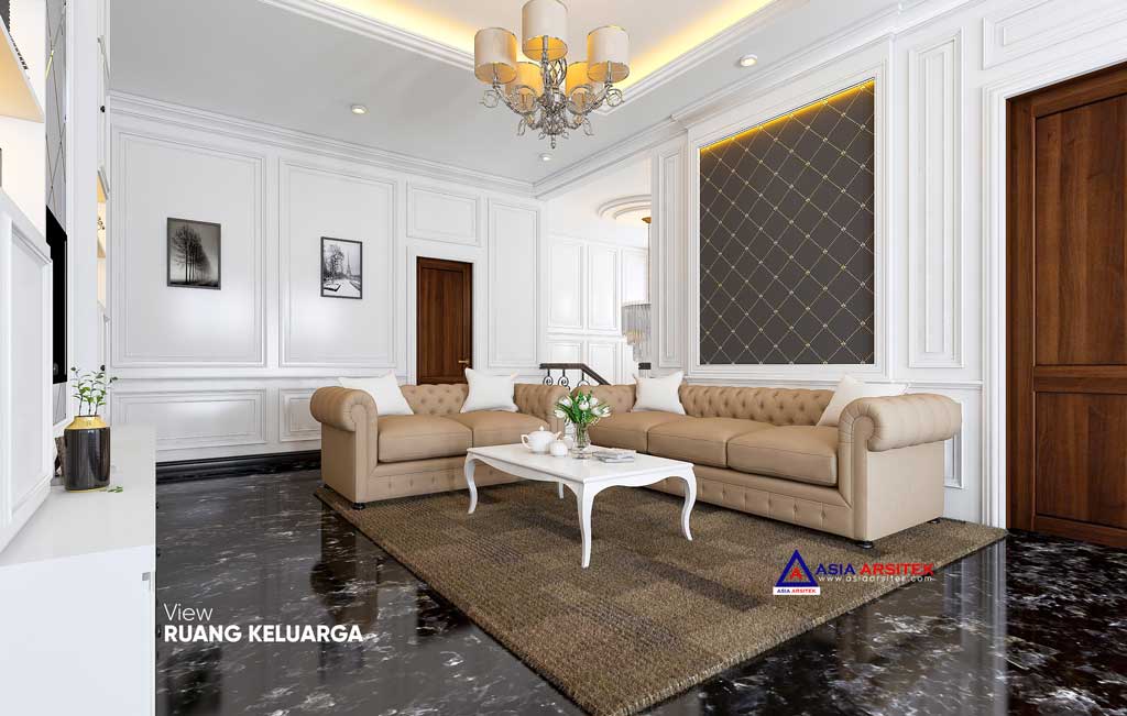 Jasa Arsitek Desain Rumah Classic Mewah di Kebayoran Lama Jakarta Selatan