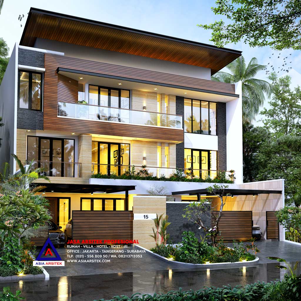 Jasa Arsitek Desain Rumah Mewah Minimalis Kontemporer di Ancol Pademangan Jakarta Utara