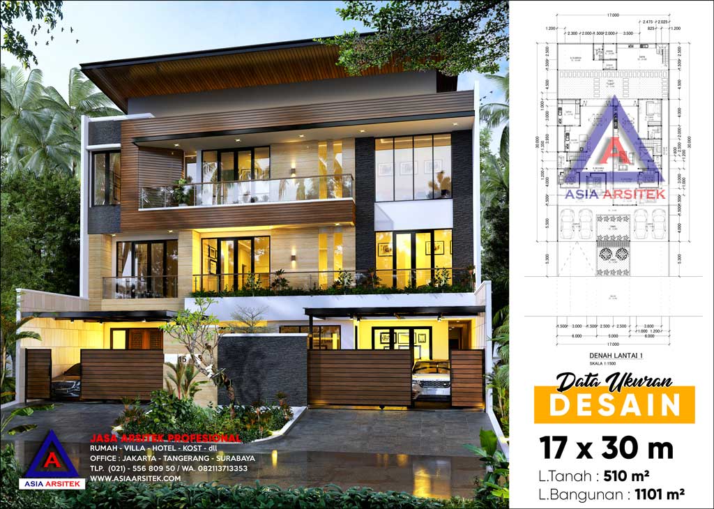 Jasa Arsitek Desain Rumah Mewah Minimalis Kontemporer di Ancol Pademangan Jakarta Utara