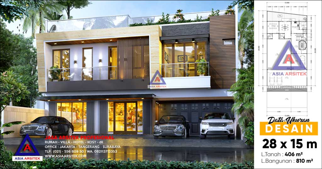 Jasa Arsitek Desain Rumah Mewah Minimalis Kontemporer di Sumbawa Barat Nusa Tenggara Barat