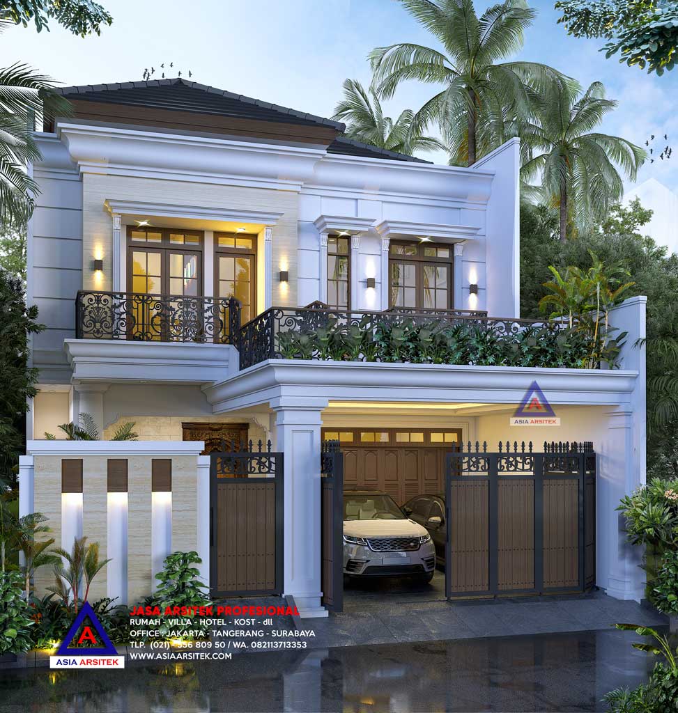 Jasa Arsitek Desain Rumah Mewah Tropis Modern di Cipayung Jakarta Timur