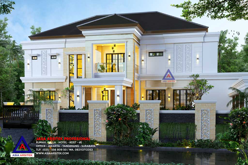 Jasa Arsitek Desain Rumah Mewah Tropis Modern di Kembangan Jakarta Barat