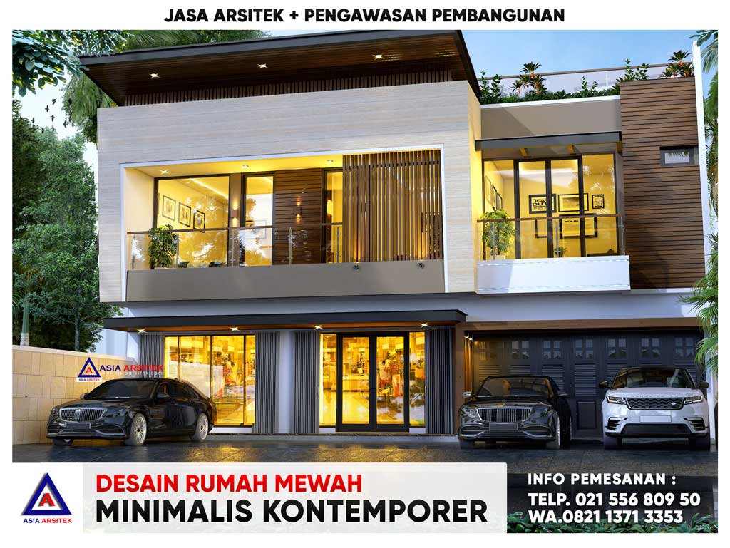 Desain Rumah Mewah Minimalis Kontemporer 15 X 28 M Di Sumbawa Nusa Tenggara Barat
