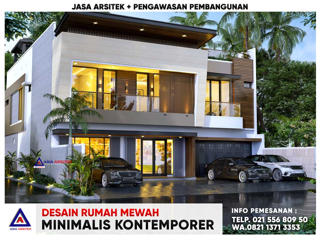Desain Rumah Mewah Minimalis Kontemporer 15 X 28 M Di Sumbawa Nusa Tenggara Barat