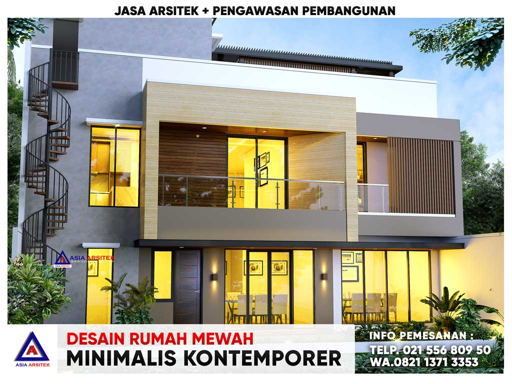 Desain Rumah Mewah Minimalis Kontemporer 15 X 28 M Di Sumbawa Nusa Tenggara Barat