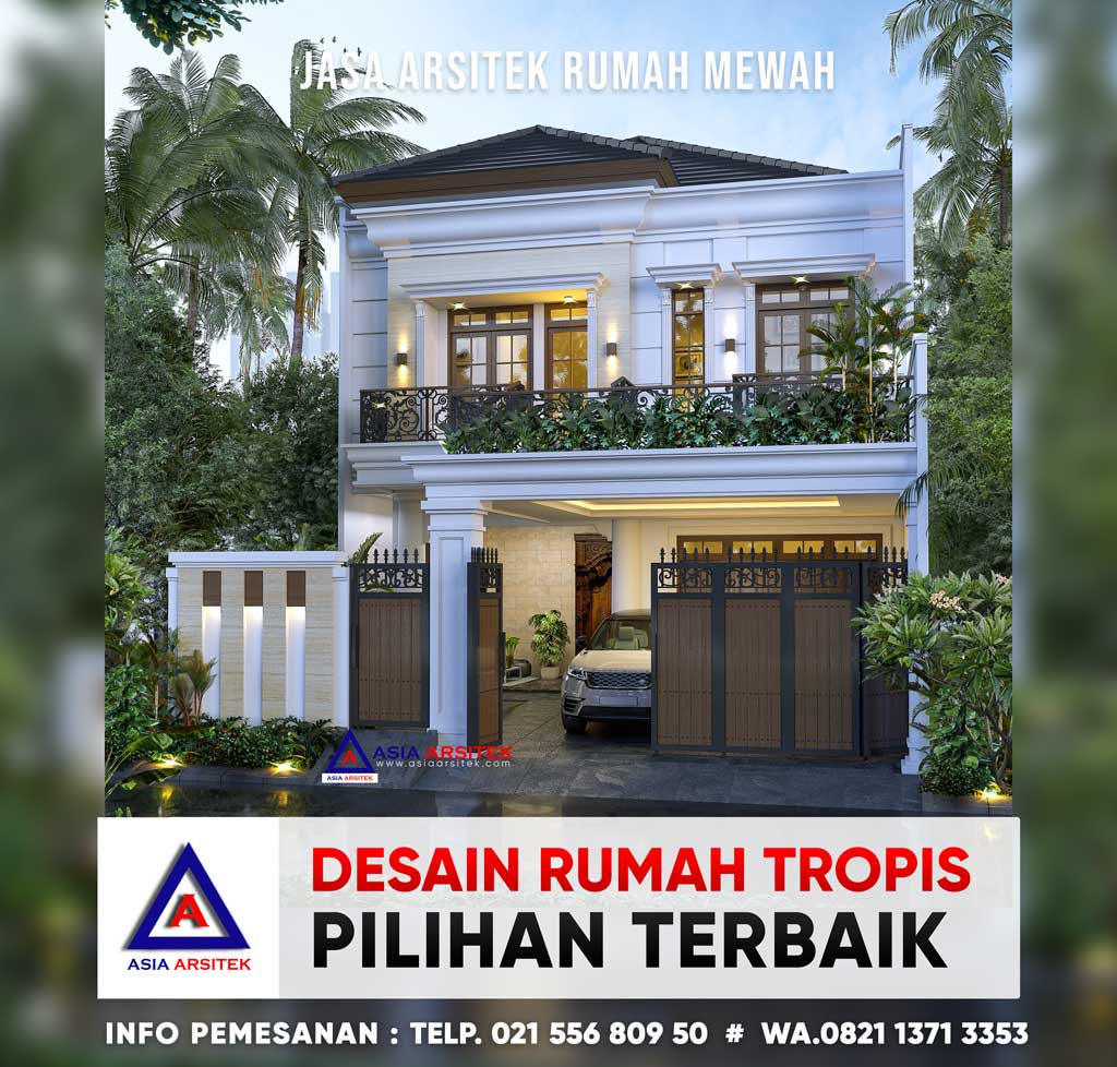 Desain Rumah Mewah Tropis Modern 10 X 32 M Pilihan Terbaik Di Cipayung Jakarta Timur