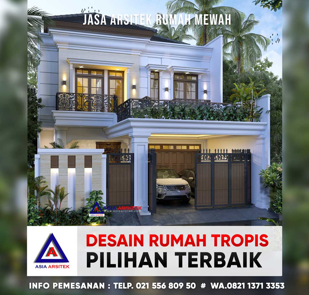 Desain Rumah Mewah Tropis Modern 10 X 32 M Pilihan Terbaik Di Cipayung Jakarta Timur