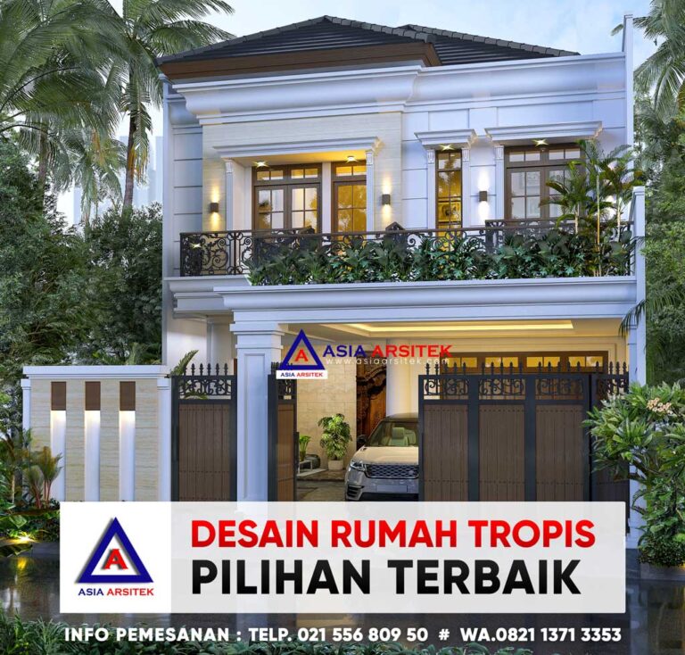 Desain Rumah Mewah Tropis Modern 10 X 32 M Pilihan Terbaik Di Cipayung Jakarta Timur