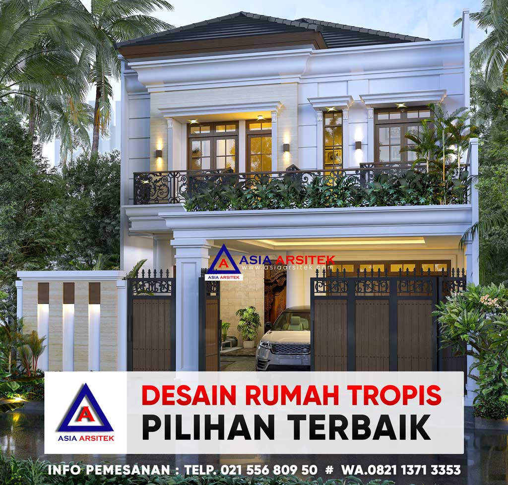 Desain Rumah Mewah Tropis Modern 10 X 32 M Pilihan Terbaik Di Cipayung Jakarta Timur