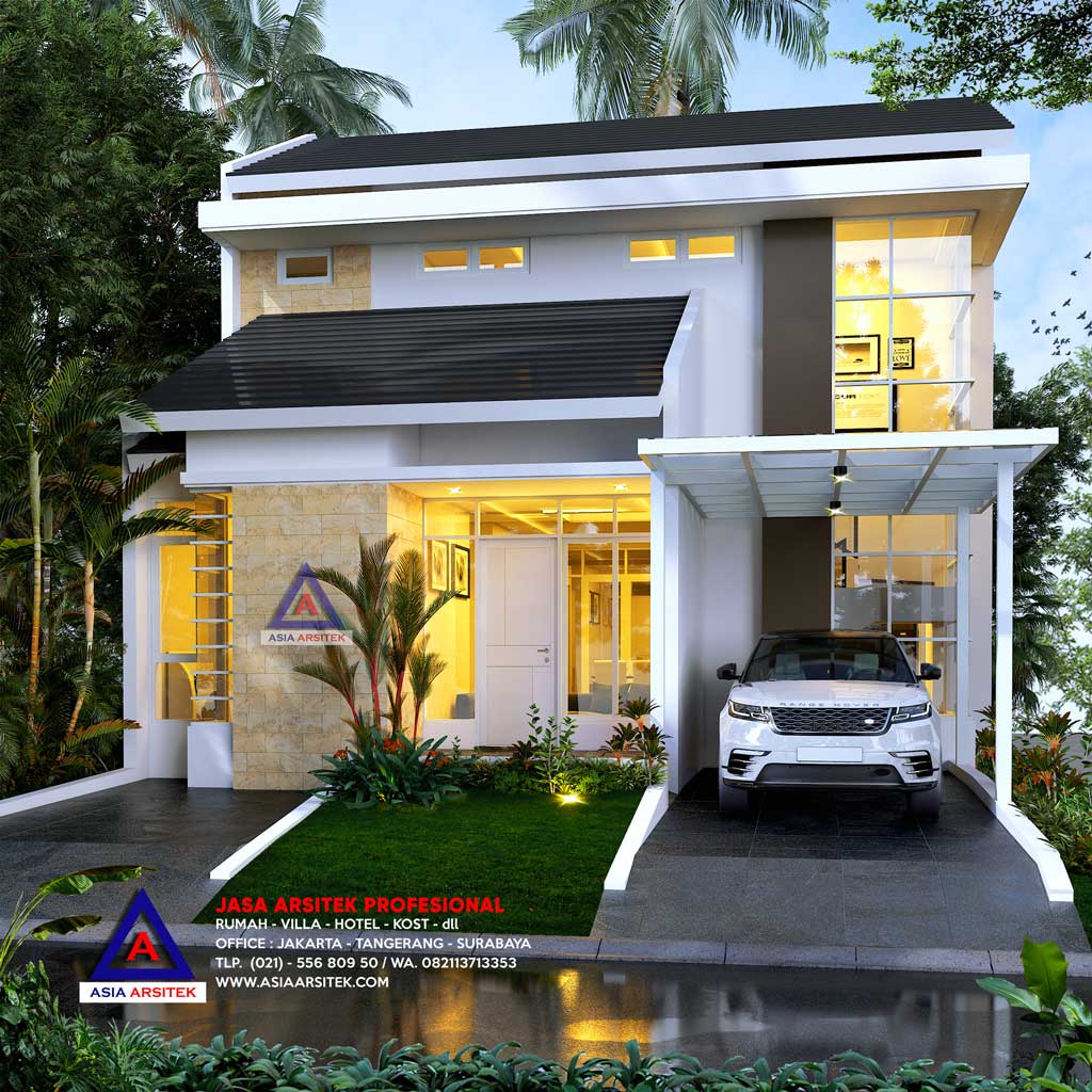 Jasa Arsitek Desain Rumah Minimalis 2 Lantai di Serpong Natura City BSD