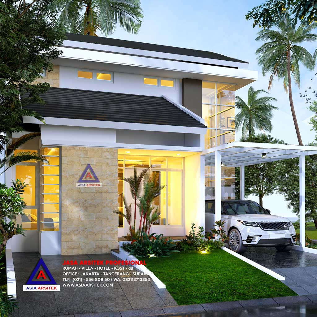 Jasa Arsitek Desain Rumah Minimalis 2 Lantai di Serpong Natura City BSD