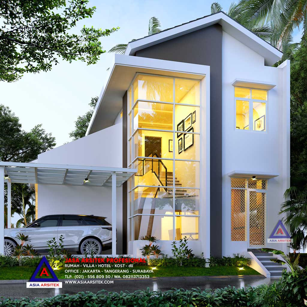 Jasa Arsitek Desain Rumah Minimalis 2 Lantai di Serpong Natura City BSD
