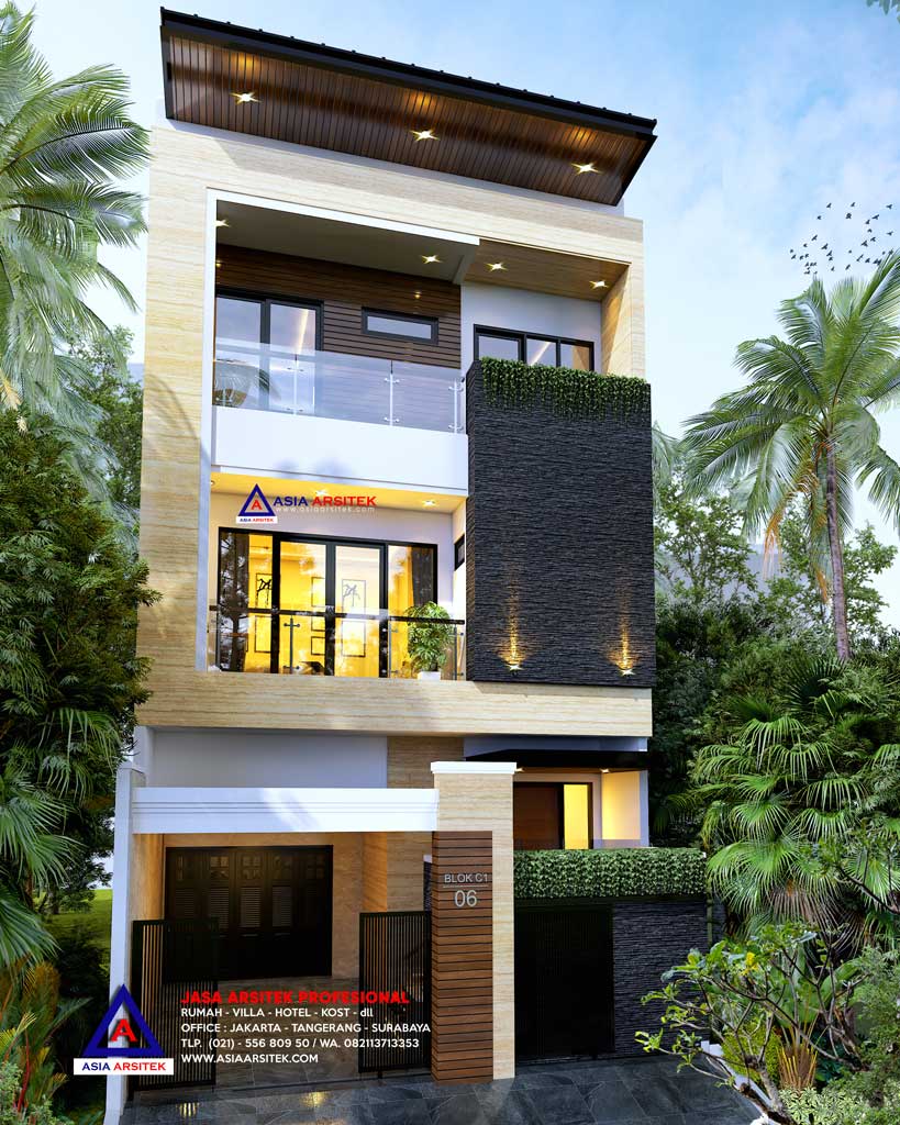 Jasa Arsitek Desain Rumah Minimalis Modern 3 Lantai di Pulo Gadung Jakarta Timur