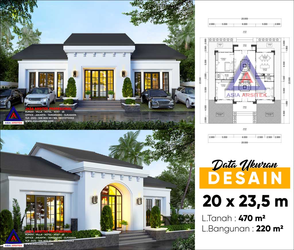 Jasa Arsitek Desain Rumah Tropis Mediterania di Kota Bogor Jawa Barat