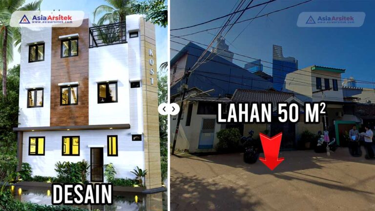 Bangun Kos-Kosan Ditanah Sempit 50 m² Kavling Tanah Tidak Beraturan