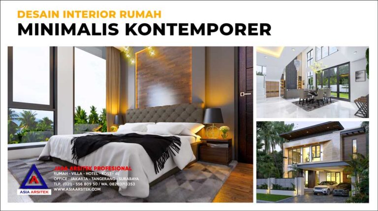 Desain Interior Rumah Mewah Minimalis Kontemporer Ibu Mei di Jakarta Timur