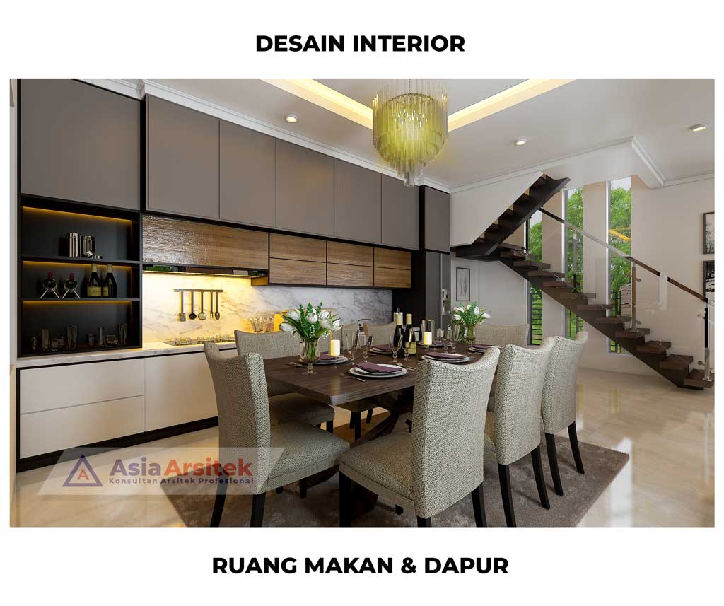 Hitungan Biaya Desain & Biaya Bangun Desain Rumah Hook Minimalis Kontemporer 2 Lantai